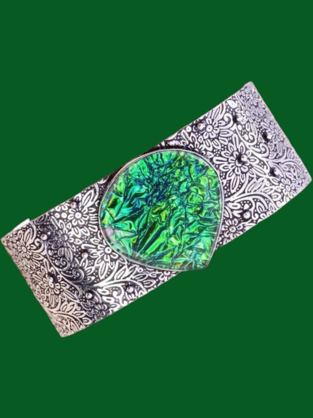 Opal Tripplet 925 Silver Plated Handmade Bangle/Bracelet